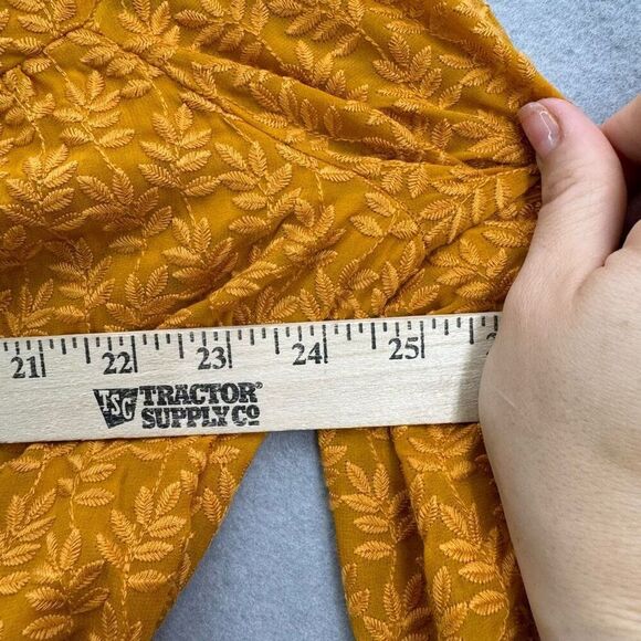 NWT Anthropologie Daniel Rainn Gold Yellow Embroidered Tunic Dress Size XL - Picture 11 of 11